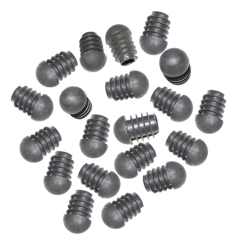 Insertos De Tubo Redondo De 20 Piezas, 19mmx29mm Negro