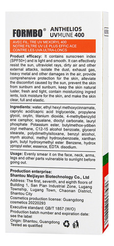 //- Formbo Protector Solar Spf50 Barrera Hidratante