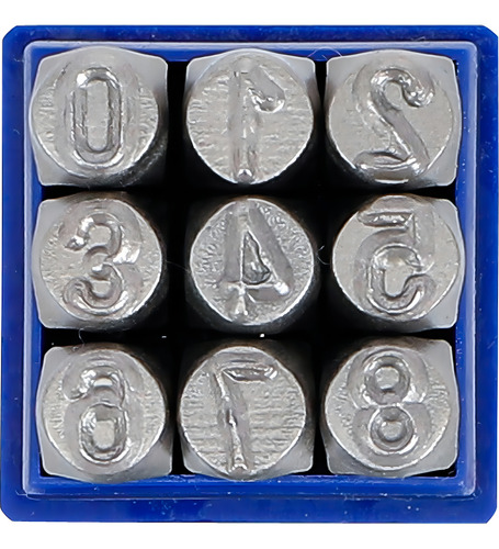 Juego Punzones De Numeros, 8 Mm | Bgs 3038