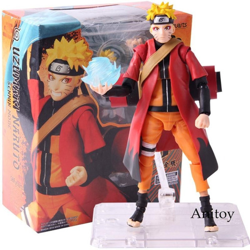 Boneco Naruto Shippuden Rasengan Modo Sennin Articulado 