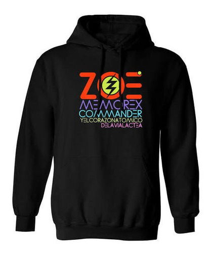 Sudadera Zoe Banda - Hoodie Color Negro Juvenil Unisex 