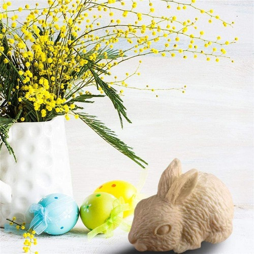 I Molde De Silicona Con Forma De Conejo De Pascua En V Mc9v