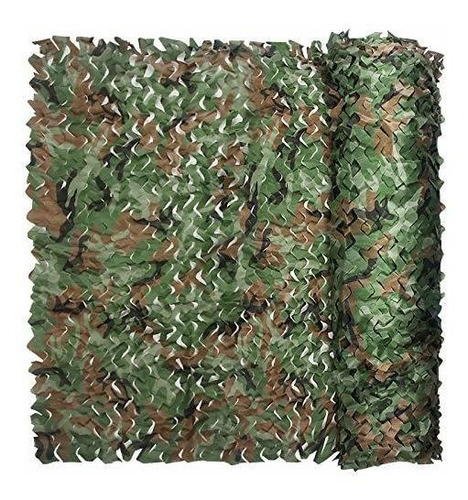 Red De Camuflaje Para Camping Caza Deco 15x1.5m Verde Camufl