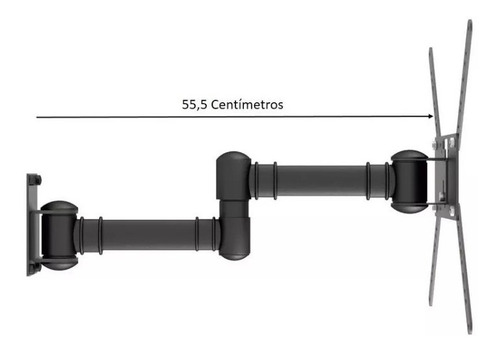 Suporte Multivisão STPA50 de parede para TV/Monitor de 19" até 56" preto