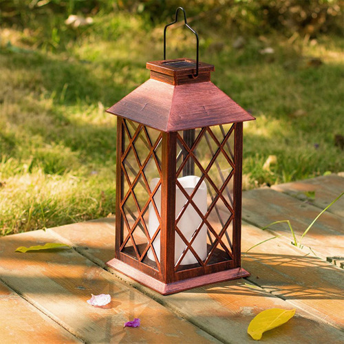 Farol Solar De Metal Para Decoración, Lámpara Led Decorativa
