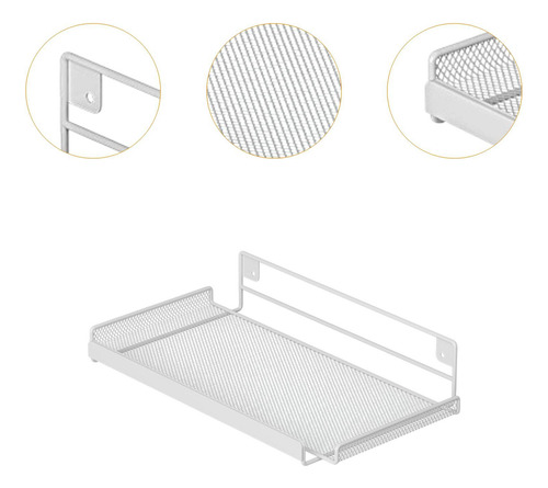 Estante De Montaje En Pared Para Enrutador Con Ganchos,