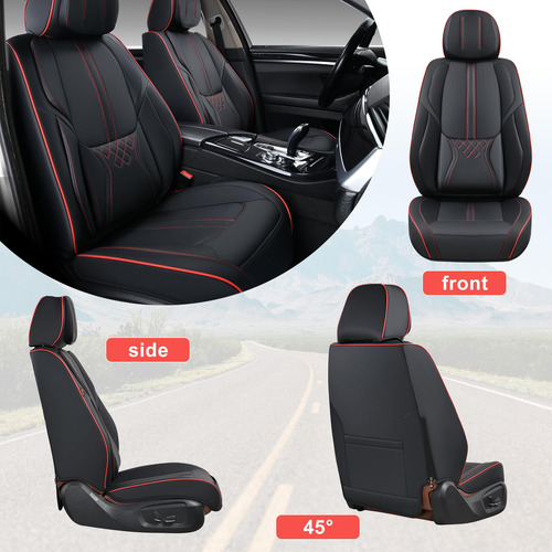 Juego Completo De Fundas Para Asientos De Coche Bwtjf, Piel