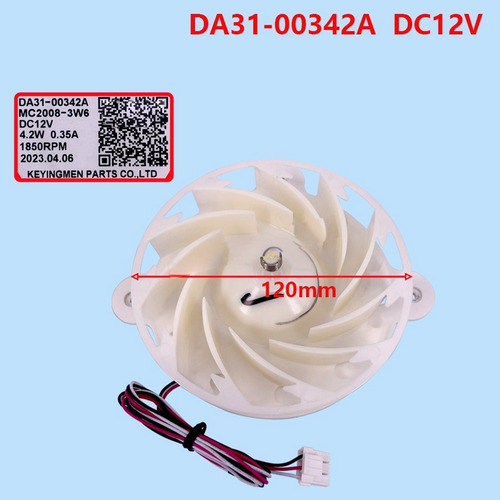 Motor De Ventilador Evaporador De Refrigerador Da31-00342a P