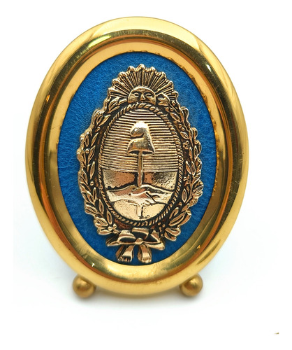 Escudo Nacional Argentino De Bronce - Militaria (Usado)