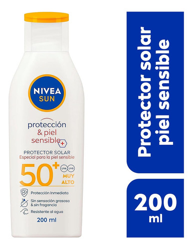 Protector Corporal Nivea Sun Sensitive Fps50 200ml