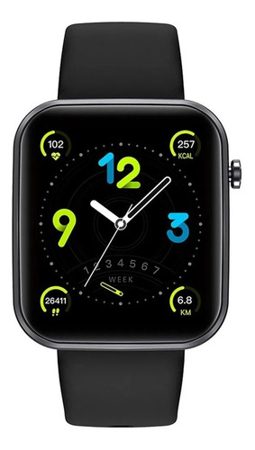 Imagen 1 de 10 de Colmi Smartwatch P15 Negro 1.69  Ips Touch Android Ios Ip67