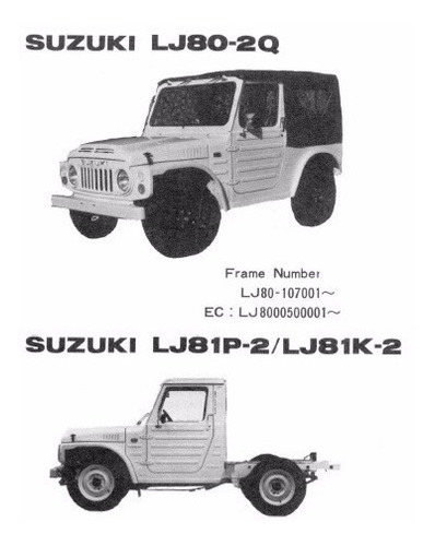 Manual De Despiece Suzuki Lj80/lj81 1969-1981 Envio Gratis
