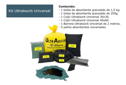 Imagen 1 de 7 de Kit Antiderrame Ultrabsorb Universal
