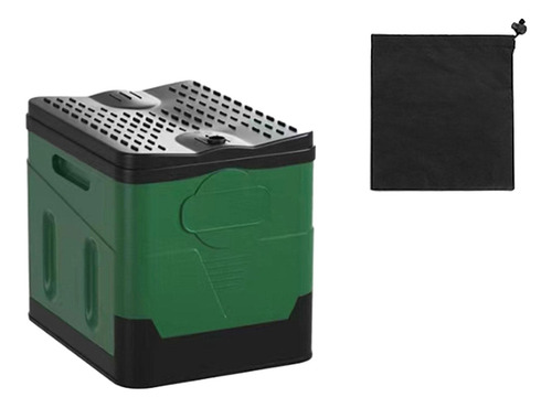 Inodoro Plegable Para Acampar, Inodoro De Viaje Verde Negro
