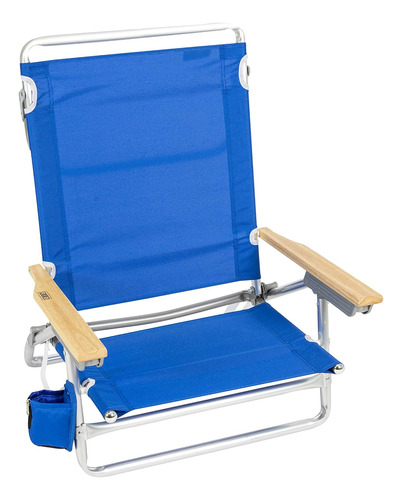 Rio Beach Classic Silla De Playa Plegable Plana De 5 Po...