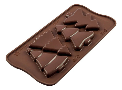 Molde Para Chocolate Easychoc Pine Scg46 Navidad Silikomart