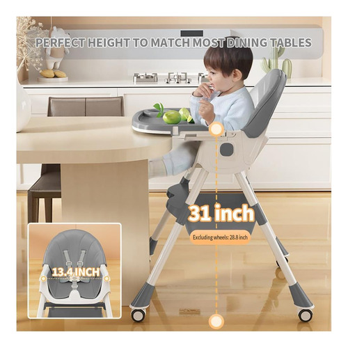 Silla Alta Para Bebés, Sillas De 5 En 1 Altas Para Bebés Y Y