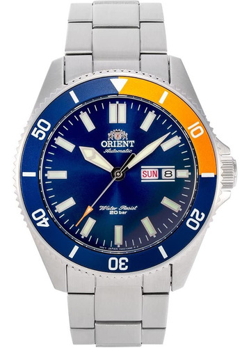 Reloj Hombre Orient Ra-aa0913l1 Automático Pulso Plateado En