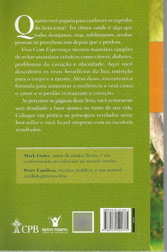 Livro - Viva Com Esperança - Mark Finley - Peter Landless (Usado)