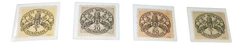 Serie 6 Estampillas Vaticano Segnatasse 1945 Yv 7/12