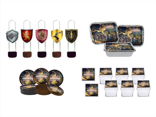 Kit Festa Game Of Thrones 80 Peças (20 Pessoas)