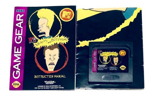 Beavis & Butt-head - Juego Manual Y Poster De Sega Game Gear