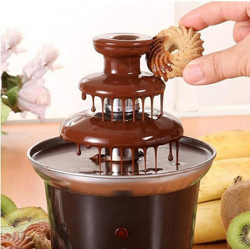 Fuente/cascada Máquina Fundidora De Chocolate 3 Pisos Cf-11 Color Negro