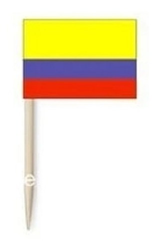 Palillos Bandera Colombia X 100 Und