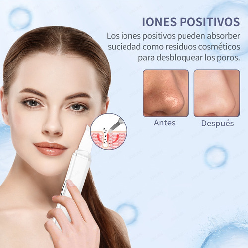 Imagen 3 de 7 de Limpiador Facial Ultrasónico Peeling P/ Rostro Piel Grasa