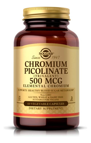 Chromium Picolinate 500mg 60 Cap