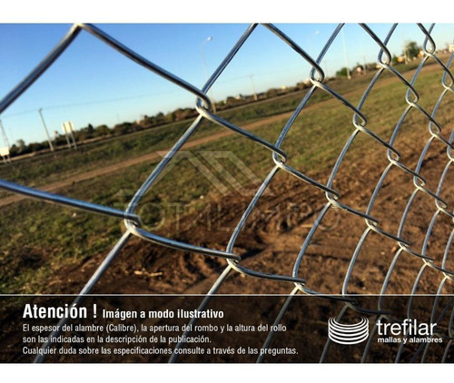 Imagen 7 de 8 de Tejido Romboidal 4'' 1,00x10mts Cal 16 Alambres Trefilar