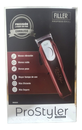 Imagen 3 de 7 de Cortadora De Pelo Filler Profesional Prostyler Cordless