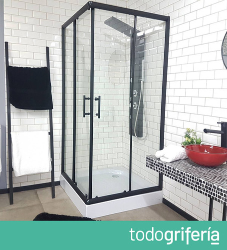 Box De Ducha Con Receptaculo Gorena Toronto 80x80 8025nt