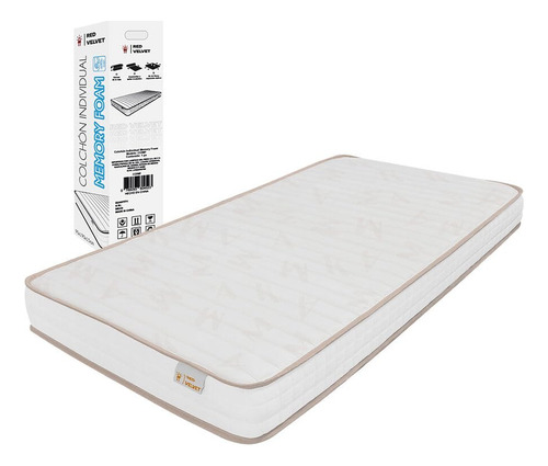 Colchón Individual Memory Foam Suave Confort Óptimo Y Soport