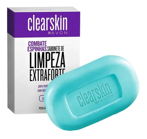 Jabón Facial Clearskin C/ácido Salicílico Pieles Grasas Avon