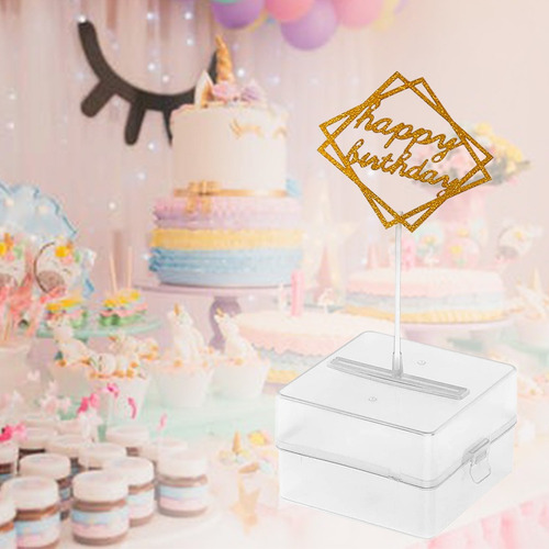 Cajón De Efectivo Reutilizable Happy Birthday Cake M