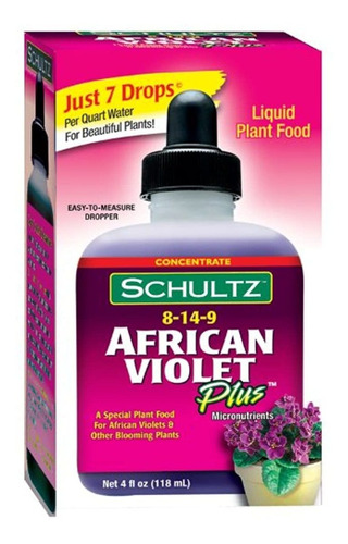 Schultz African Violet Plus Alimento Para Plantas 8-14-9, 4