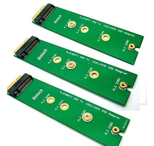Tarjeta Adaptadora Sintech Ngff M.2 18pin Para Actualizar Sandisk Sd5se2 / Sdsa5jk Adata Xm11 Ssd De Asus Zenbook Ux31 U