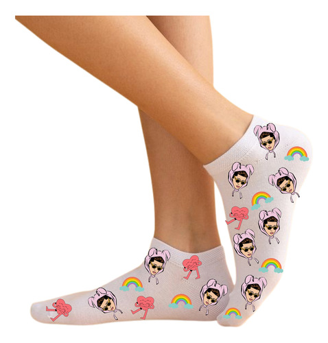 Docena Tin Para Sublimar Blanco Calcetin 12 Pares Adulto Uni