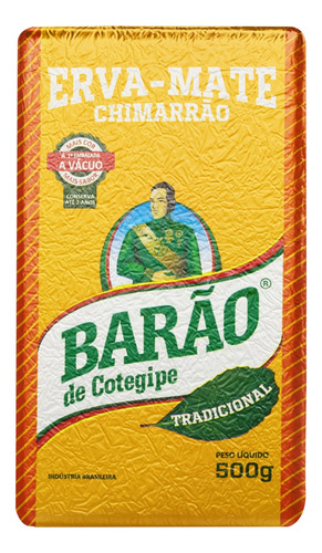 Erva-mate Barão de Cotegipe chimarrão a vácuo tradicional sem glúten 500 g