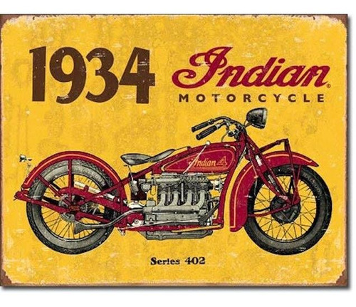 Anuncio Poster Lamina Cartel 1934 Indian Motos