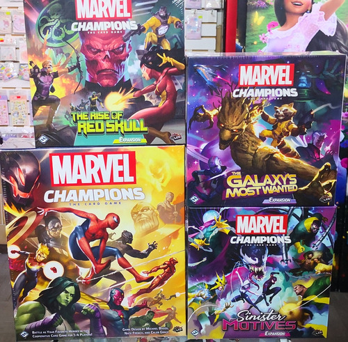 Marvel Champions + 3 Expansiónes Grandes Juego De Mesa