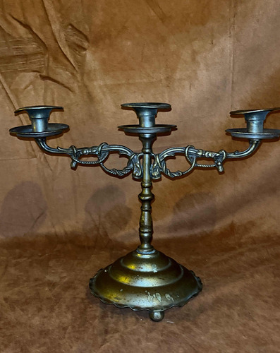 Candelabro Antiguo Bronce