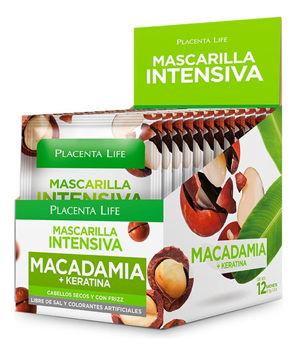 Placenta Life Macadamia Mascarilla Caja 12und Sachet 35gr