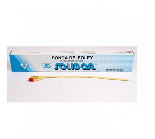 Sonda Foley Látex 2 Vias 30cc Solidor Nº 16, 18, 20, 22, 24