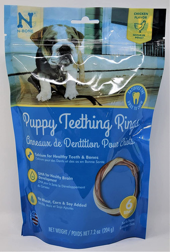 Aro Para Dentición Para Mascotas N-bone, Con Sabor A Pollo,