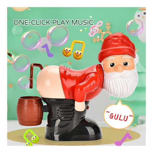 Divertida Máquina De Hacer Burbujas De Papá Noel