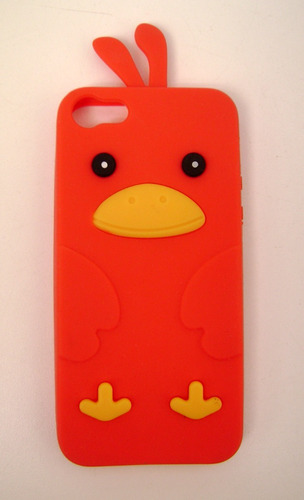 Funda Silicona 3d iPhone 5s Pajarito Canario Impecable Boedo