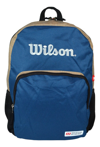 Mochila Wilson Porta Notebook Urbana Deportes Gym Reforzada Color Azul