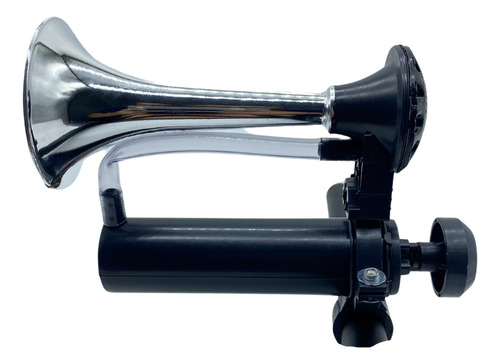 Buzina De Ar Bicicleta Corneta Mini Forte Manual Cromada